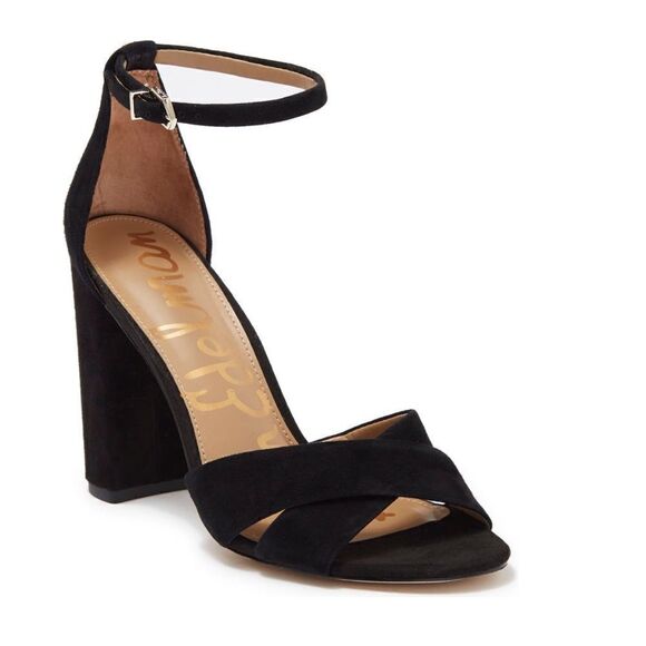 NWT SAM EDELMAN YANCY BLOCK HEEL ANKLE STRAP SANDAL HEEL - Picture 1 of 8